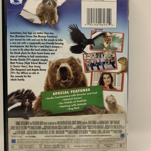 Furry Vengeance (DVD) Summit Inc/Lionsgate Kids & Family Rated PG Widescreen - Picture 2 of 4